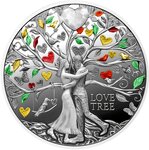Pièce de monnaie en Argent 1 Dollar g 17.50 Millésime 2025 LOVE TREE