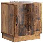 vidaXL Table de chevet 2 pc Bois ancien 43 x 34 5 x 47 cm