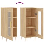 vidaXL Buffet Chêne sonoma 34 5x34x90 cm Bois d'ingénierie