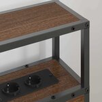 vidaXL Tête de lit de rangement Chêne marron 75 cm Bois d'ingénierie