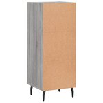 vidaXL Buffet Sonoma gris 34 5x34x90 cm Bois d'ingénierie