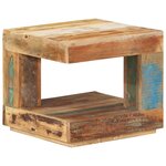 vidaXL Table basse 45x45x40 cm Bois de récupération massif