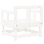 vidaXL Chaises de jardin 2 Pièces blanc bois massif de pin