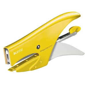 Pince-agrafeuse Wow, agrafes n°10, capacité 15 feuilles, en métal - Jaune métallisé