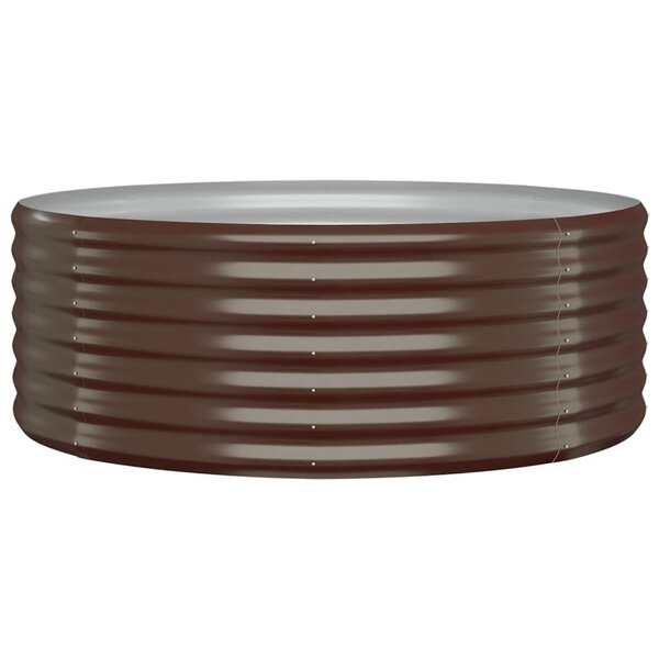 vidaXL Lit surélevé de jardin Acier enduit de poudre marron