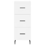 vidaXL Buffet haut Blanc 34 5x34x180 cm Bois d'ingénierie