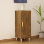 vidaXL Buffet Chêne fumé 34 5x34x90 cm Bois d'ingénierie