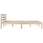vidaXL Cadre de lit bois de pin massif 135x190 cm double