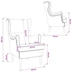 vidaXL Fauteuil Gris clair Bouclé