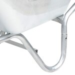 vidaXL Brouette 90 L 150 kg acier galvanisé et plastique