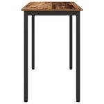 vidaXL table Bois ancien 100 x 50 x 76 5 cm Bois d'ingénierie et acier