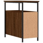 vidaXL Tables de chevet 2Pièces chêne marron 30x60x60cm bois d'ingénierie
