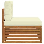 vidaXL Canapé d'extérieur extrémité Naturel 115 x 83 x 73 cm