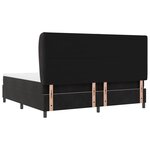 Lit à cadre avec matelas vidaXL Noir 200x200 cm Velours