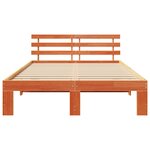 vidaXL Cadre de lit Marron 120 x 200 cm Bois de pin massif