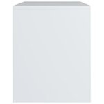 vidaXL Tables de chevet 2 Pièces Blanc 40x30x40 cm Bois d'ingénierie