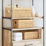 vidaXL Paniers de rangement 3 Pièces Naturel 40 x 30 x 18 cm