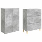 vidaXL Ensemble de Meubles 2 Pièces 66 x 34 5 x 90 cm Bois d'ingénierie
