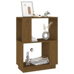 vidaXL Bibliothèque/Séparateur de pièce Marron miel 51x25x70 cm Pin