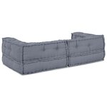 Pouf Modulaire vidaXL Gris 140x70x36 Tissu