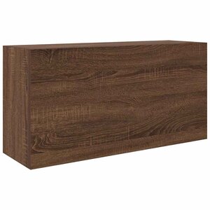 vidaXL Armoire murale de bain chêne marron 80x25x40 cm bois ingénierie