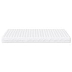 vidaXL Matelas en mousse blanc 160x220 cm dureté H2 H3