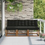 vidaXL 3 Pièce Canapé du milieu extérieur