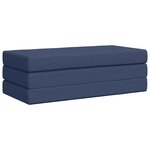 vidaXL Canapé-lit pliable 140 x 67 x 45 cm Bleu