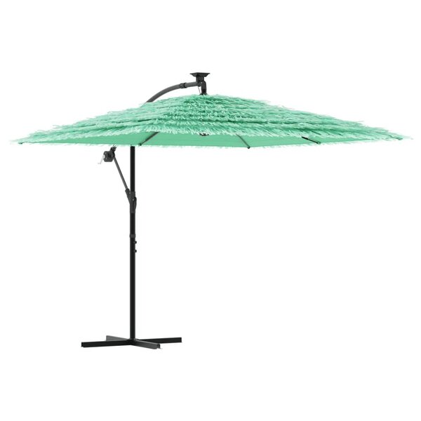 vidaXL Parasol de jardin avec mât en acier vert 246x246x230 cm
