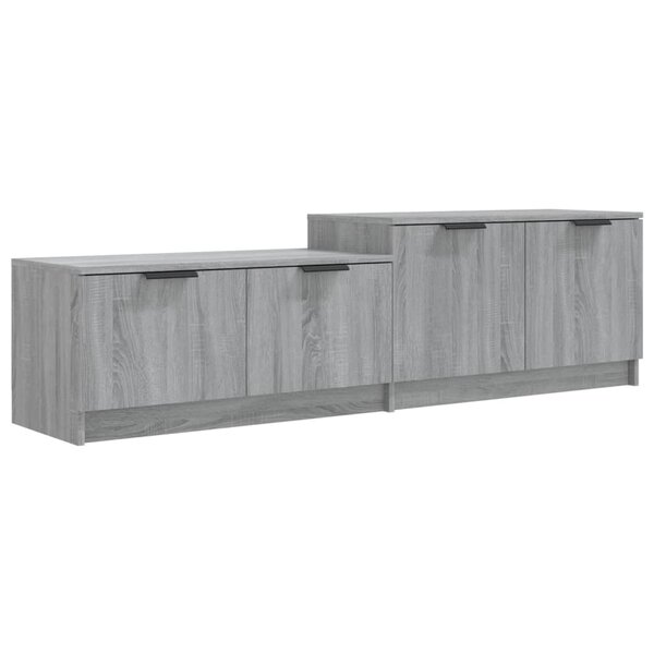 vidaXL Meuble TV Sonoma gris 158 5x36x45 cm Bois d'ingénierie