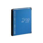 Agenda Journalier Time 29W toile bordée Spirale Répertoire 297x210 mm Bleu EXACOMPTA
