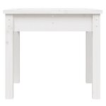 vidaXL Banc de jardin blanc 50x44x45 cm bois massif de pin