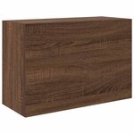 vidaXL Armoire murale de bain chêne marron 60x25x40 cm bois ingénierie