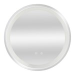 Miroir décoration moderne design LED 80 x 80 x 3 cm argent 03_0010164