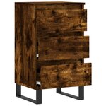 vidaXL Buffet chêne fumé 40x35x70 cm bois d'ingénierie