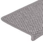 vidaXL Tapis d'escalier autocollants 30 Pièces 65x21x4 cm argenté