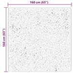vidaXL Tapis HUARTE à poils courts doux et lavable noir 160x160 cm
