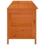 vidaXL Boîte de rangement de jardin marron bois massif de sapin