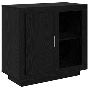 vidaXL Buffet Chêne noir 80 x 40 x 75 cm Bois d'ingénierie