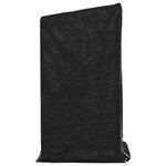 vidaXL Portant de bois de chauffage et housse de pluie acier galvanisé