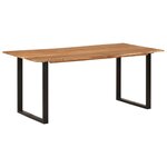 vidaXL Table de salle à manger 180x90x76 cm Bois d'acacia massif