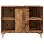 vidaXL Armoire de salle de bain vieux bois 80x33x60 cm bois ingénierie
