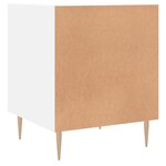 vidaXL Table de chevet blanc 40x40x50 cm bois d’ingénierie