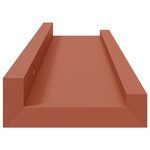 vidaXL Étagère Murale 4 Pièces Rouge 40 x 9 x 3 cm Bois d'ingénierie