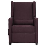 vidaXL Fauteuil électrique de massage Violet Tissu