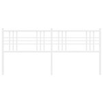 vidaXL Tête de lit de remplacement métal blanc 193 cm