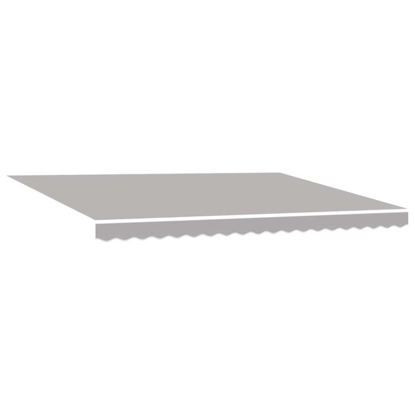 vidaXL Auvent Rétractable Gris clair 450 ×350 cm tissu