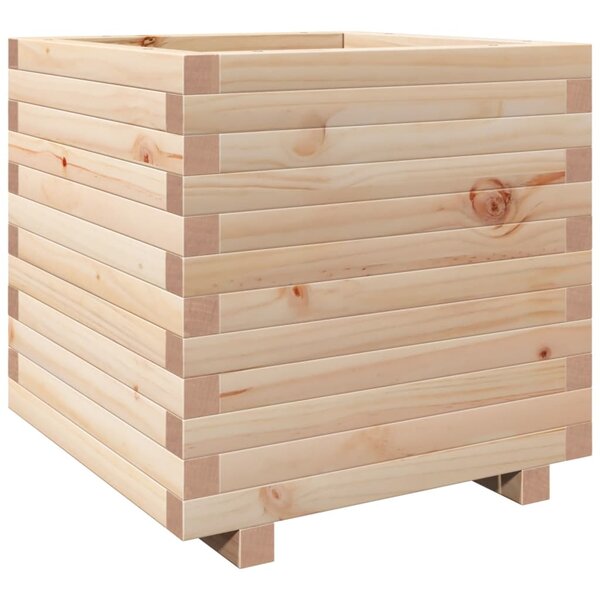 vidaXL Jardinière 50x50x49 5 cm bois de pin massif