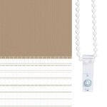 vidaXL Store zèbre marron sable largeur du tissu 120 9 cm polyester