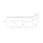 Rideau de lit pour lit mezzanine HS4U tissu coton rose